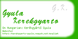 gyula kerekgyarto business card
